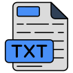 external Txt-File-files-and-folders-vectorslab-outline-color-vectorslab icon