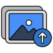 external Upload-Photo-social-media-vectorslab-outline-color-vectorslab icon