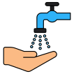 external Water-Tap-medical-and-corona-virus-vectorslab-outline-color-vectorslab icon
