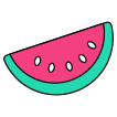 external Watermelon-food-vectorslab-outline-color-vectorslab icon