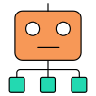 external robot-machine-learning-vectorslab-outline-color-vectorslab icon