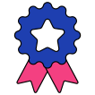 external star-badge-business-management-vectorslab-outline-color-vectorslab icon