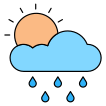 external sunny-rainy-day-nature-and-ecology-vectorslab-outline-color-vectorslab icon