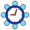 external wall-clock-production-management-vectorslab-outline-color-vectorslab icon