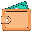 external wallet-shopping-and-ecommerce-vectorslab-outline-color-vectorslab icon