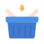 external add-to-basket-food-and-delivery-victoruler-flat-gradient-victoruler icon