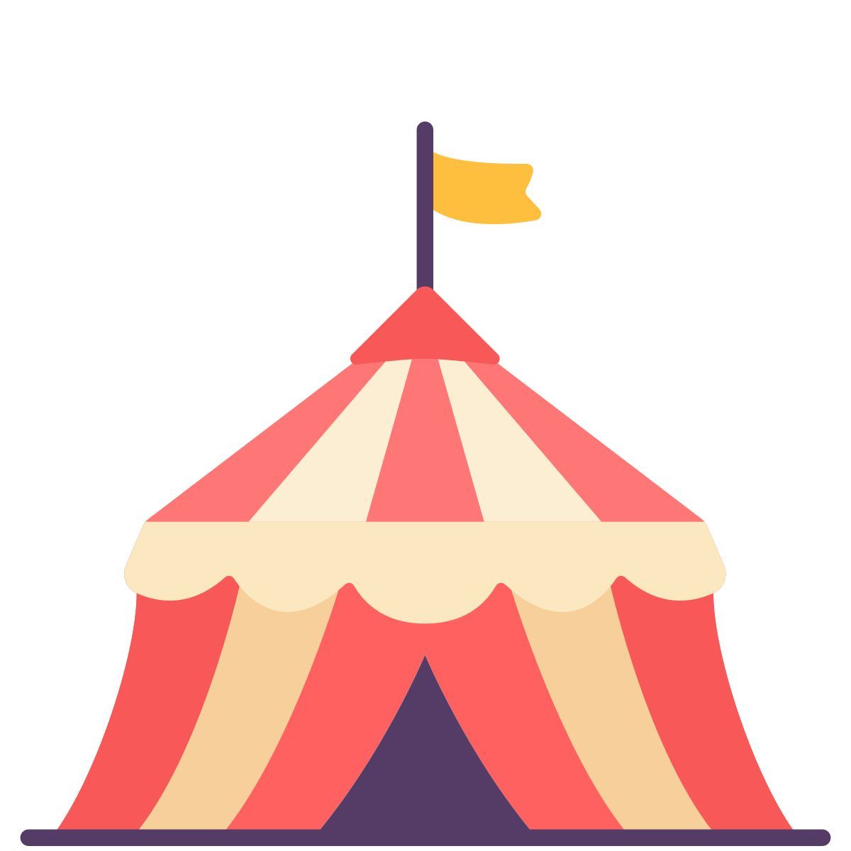 circus tent icon