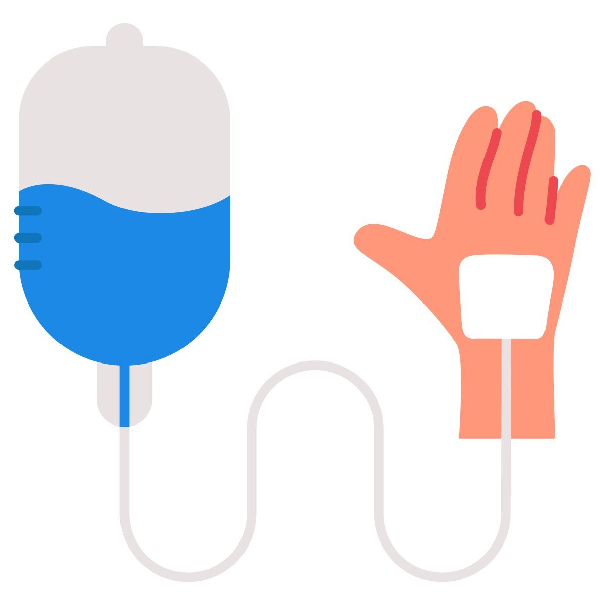 flebo endovenoso di soluzione salina icon