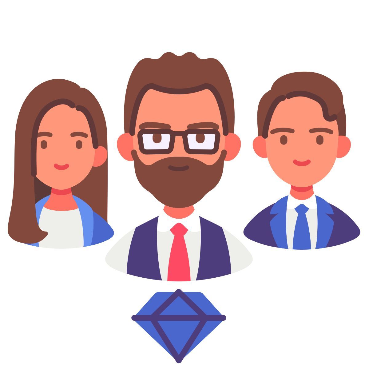 Travail en équipe icon