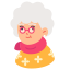 external grandmother-people-victoruler-flat-victoruler icon