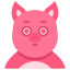 external pig-animal-squad-victoruler-flat-victoruler icon