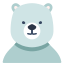 external polar-bear-animal-squad-victoruler-flat-victoruler icon