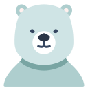 external polar-bear-animal-squad-victoruler-flat-victoruler icon