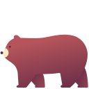 external bear-animals-victoruler-gradient-victoruler icon