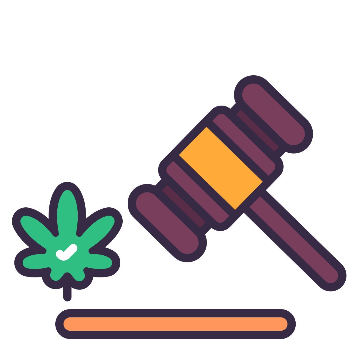 cannabis law icon