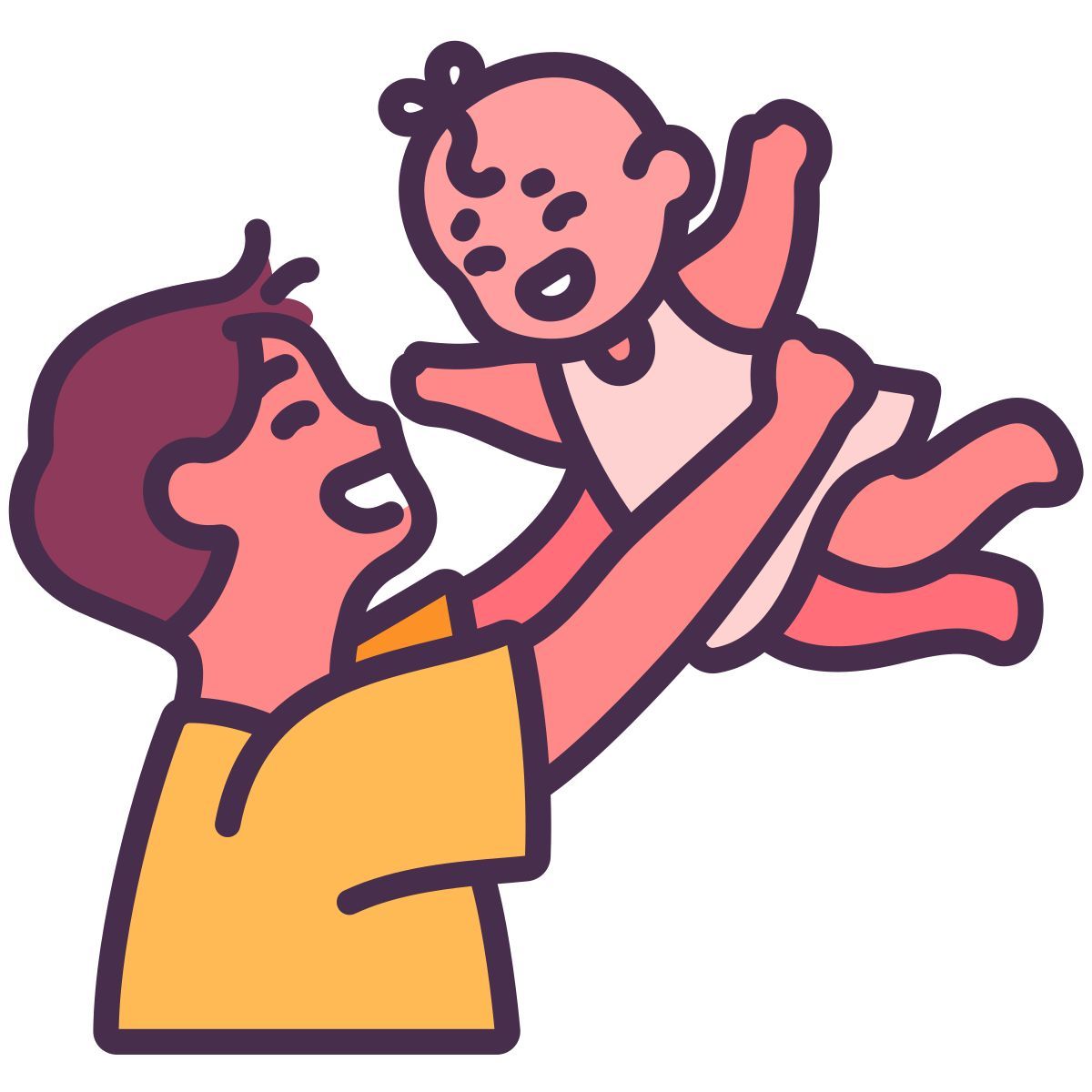 father and daughter icon