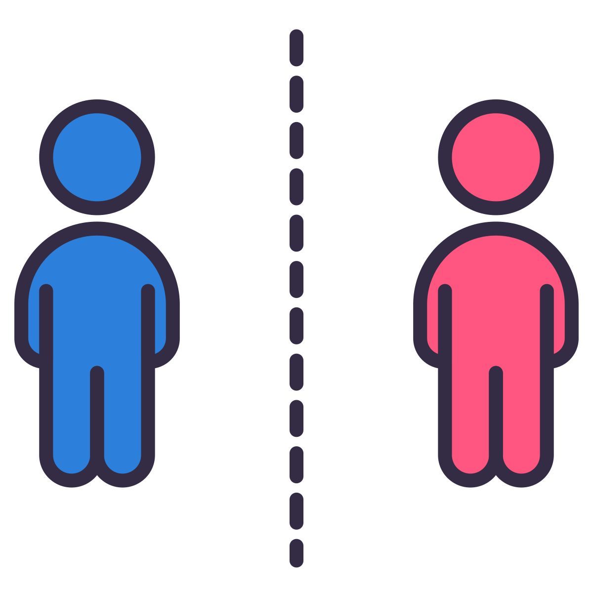 keep distance icon