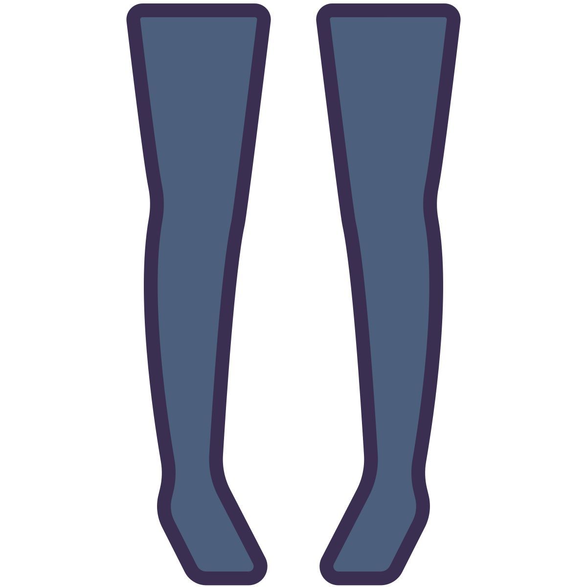 calcetines hasta la rodilla icon