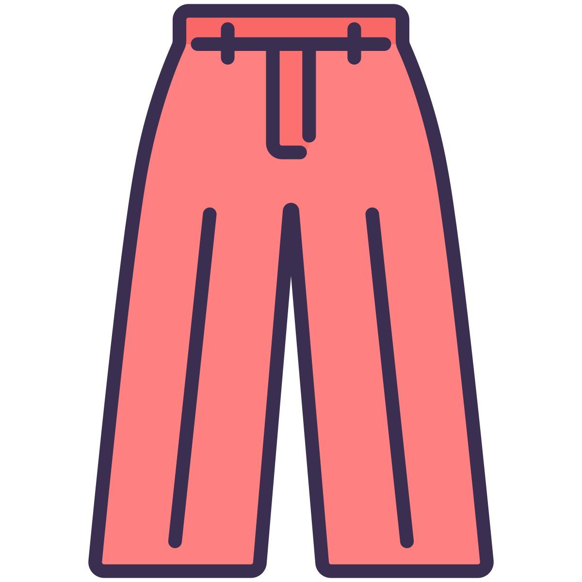loose pants icon