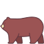 external bear-animals-victoruler-linear-colour-victoruler icon