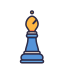 external bishop-chess-victoruler-linear-colour-victoruler icon