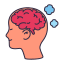 external brain-medical-victoruler-linear-colour-victoruler icon