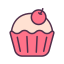 external cupcake-food-and-delivery-victoruler-linear-colour-victoruler icon