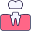 external dental-crown-dental-victoruler-linear-colour-victoruler icon