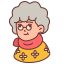 external grandmother-people-victoruler-linear-colour-victoruler icon