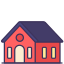 external house-buildings-victoruler-linear-colour-victoruler icon