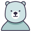 external polar-bear-animal-squad-victoruler-linear-colour-victoruler icon