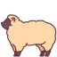external sheep-animals-victoruler-linear-colour-victoruler icon