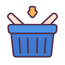 external add-to-basket-food-and-delivery-victoruler-linear-colour-victoruler icon