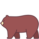 external bear-animals-victoruler-linear-colour-victoruler icon