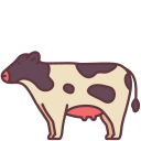 external cow-animals-victoruler-linear-colour-victoruler icon