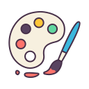 external paint-palette-education-and-school-victoruler-linear-colour-victoruler icon