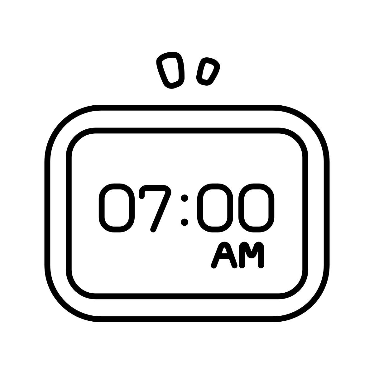 digital alarm icon