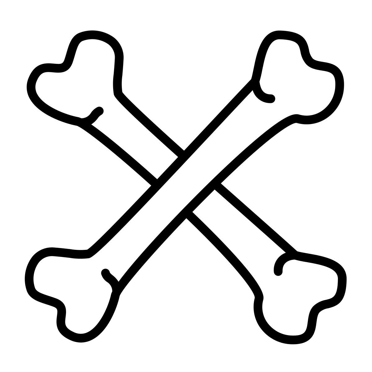 skull and bones icon