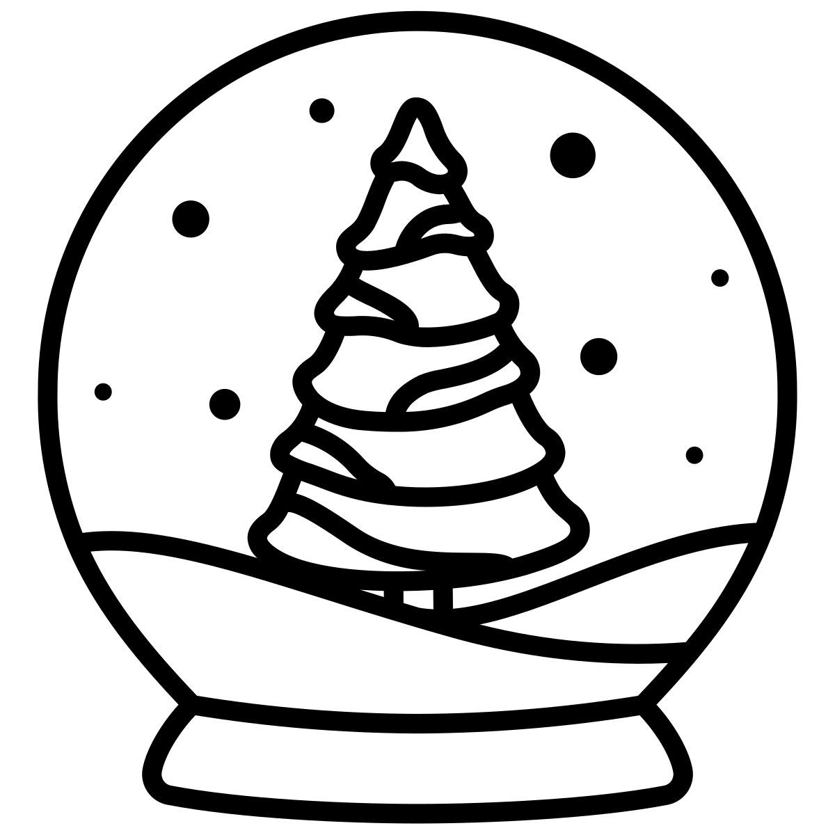 globo di neve icon