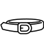 external belt-clothes-and-outfit-victoruler-outline-victoruler icon