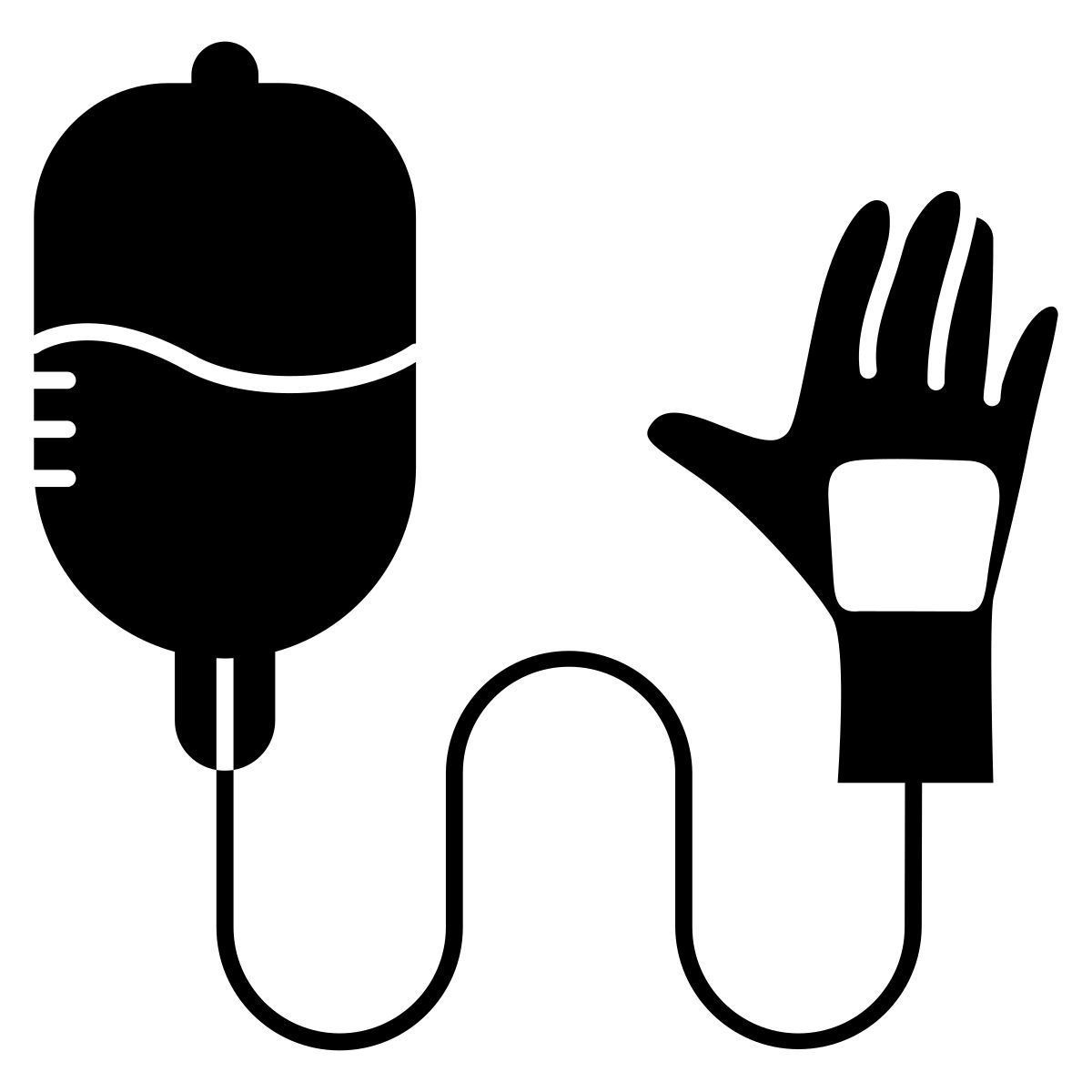 intravenous saline drip icon