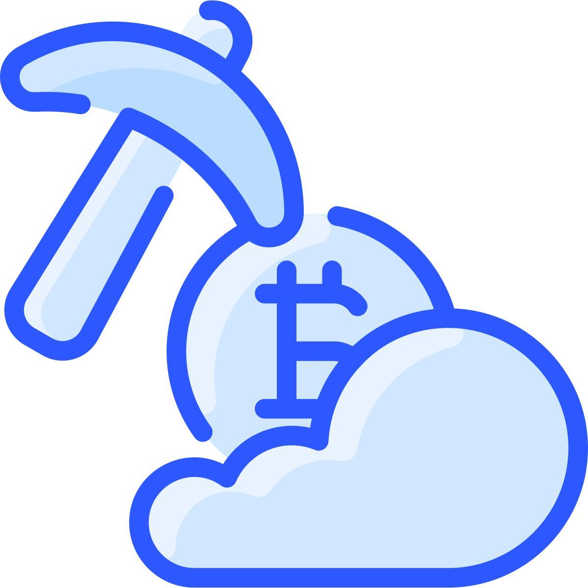 cloud mining icon