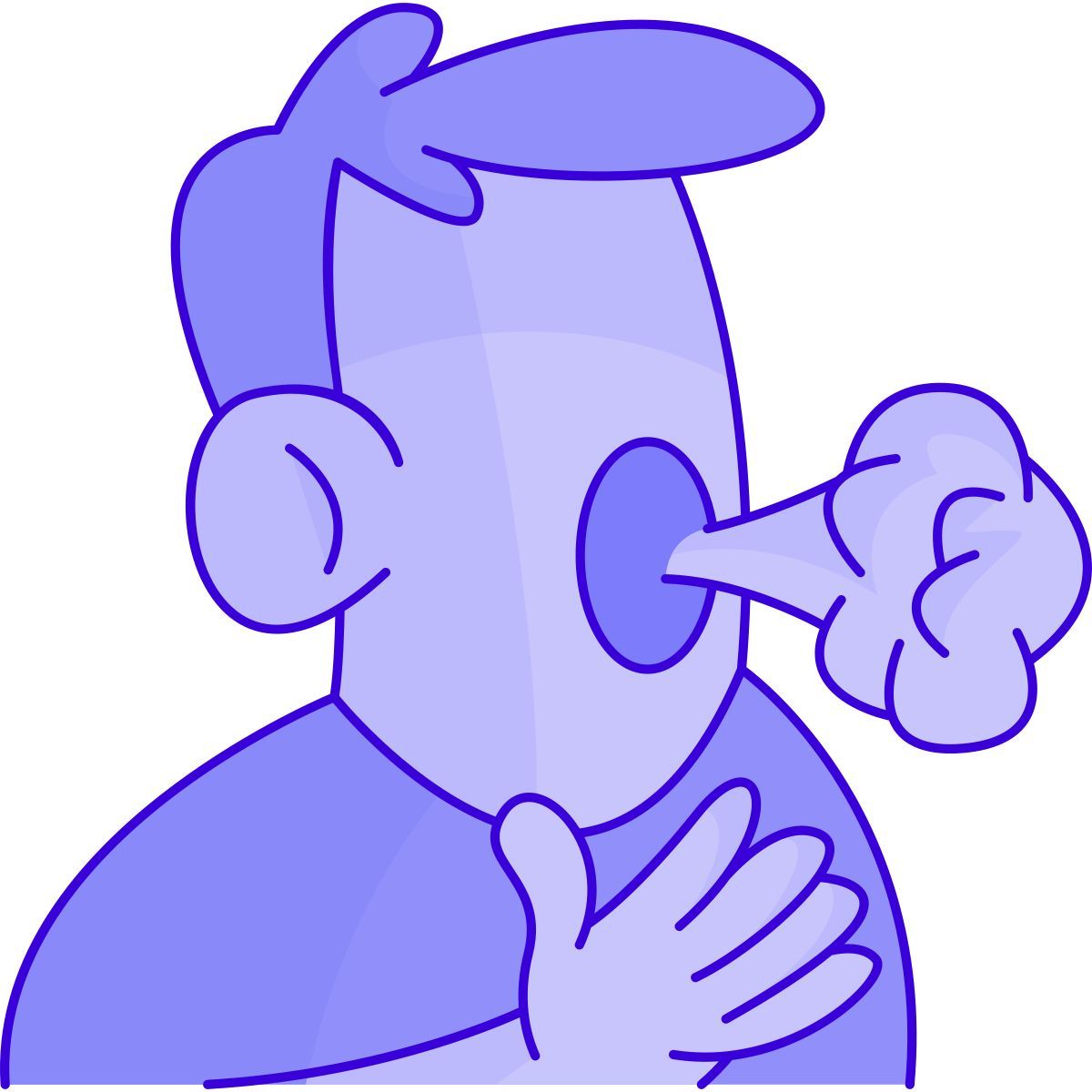 difficulty breathing icon