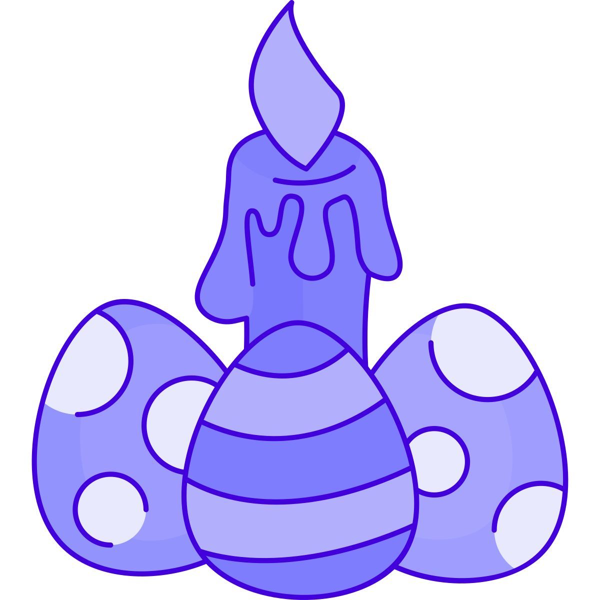 easter candle icon