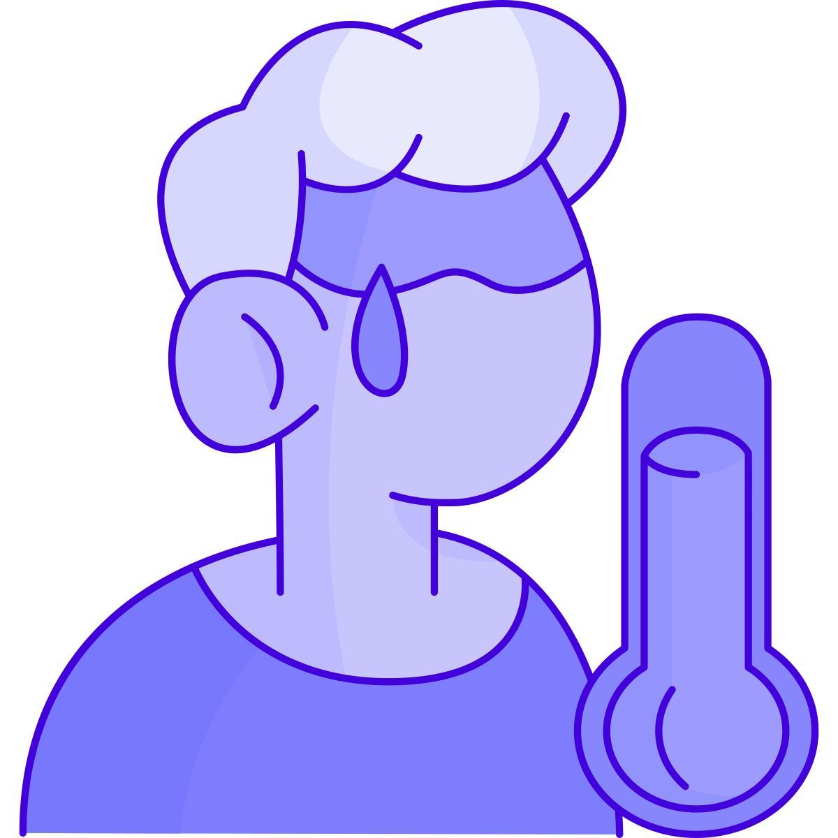 sweating icon