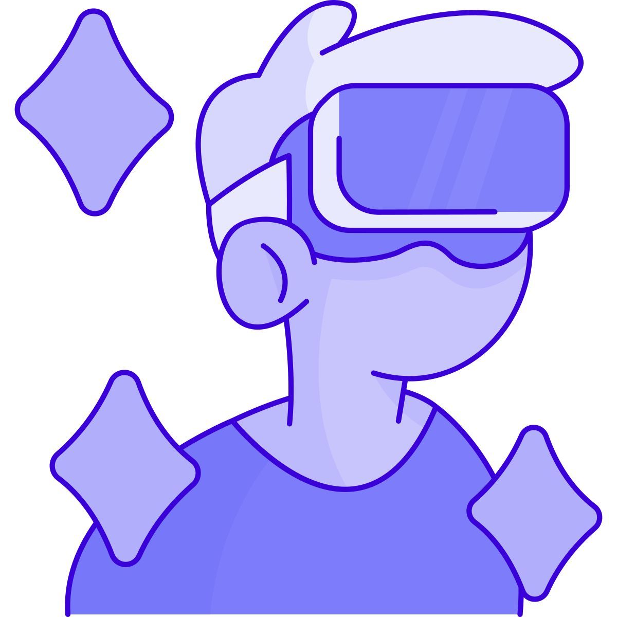 virtual glasses icon