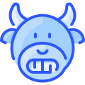 external grinning-bull-emoji-vitaliy-gorbachev-blue-vitaly-gorbachev icon