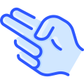 external letter-h-hand-gestures-vitaliy-gorbachev-blue-vitaly-gorbachev icon