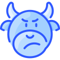 external suspicious-bull-emoji-vitaliy-gorbachev-blue-vitaly-gorbachev icon