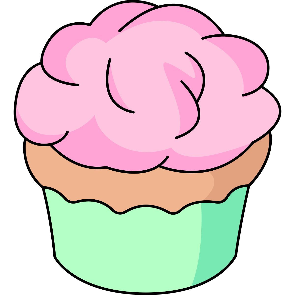 brain cupcake icon